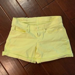 Lilly Pulitzer South Ocean short neon yellow